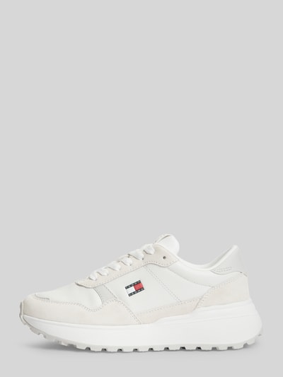 Tommy Jeans Sneakersy z naturalnej skóry Écru 2