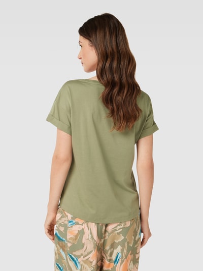 Esprit T-shirt z wyhaftowanym motywem Khaki 5