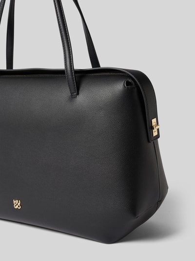 HUGO Handtas met handvat in leerlook model 'Meelo_Tote' Zwart - 2