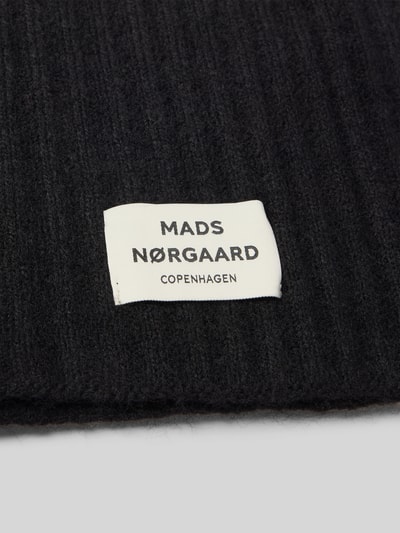 MADS NØRGAARD Loop-Schal aus Schurwoll-Mix Modell 'Tosca' Black 2