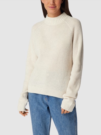 Redraft Strickpullover mit Stehkragen Ecru Melange 4