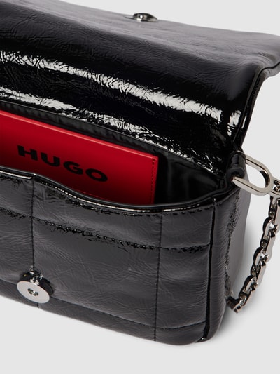 HUGO Handtasche mit kurzem Henkel in metallic Modell 'PAULA' Black 5