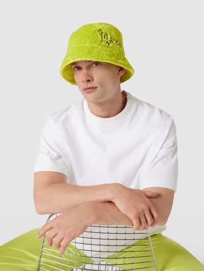 Marni Bucket Hat mit Label-Stitching Hellgruen 1