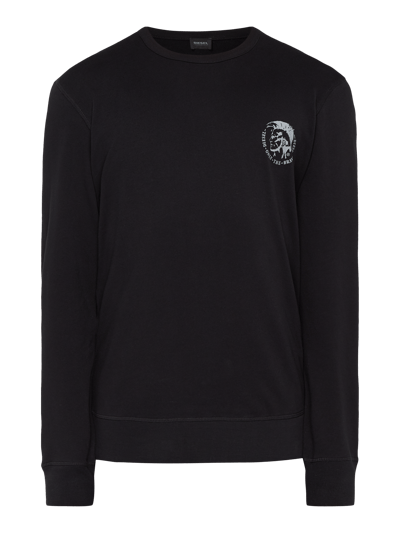 Diesel Sweatshirt mit Logo-Stickerei Black 2