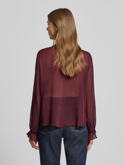 FREE/QUENT Regular Fit Bluse mit Rüschen Modell 'Ditte' Bordeaux 5