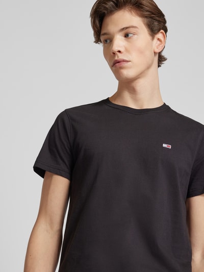 Tommy Jeans T-shirt met labelstitching in een set van 2 stuks Zwart - 3