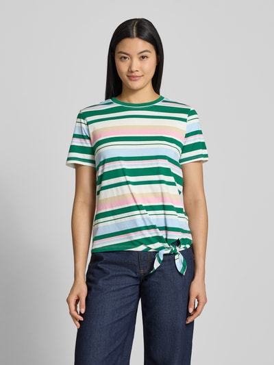 Tom Tailor Denim Regular Fit T-Shirt mit Knoten-Detail Offwhite 4