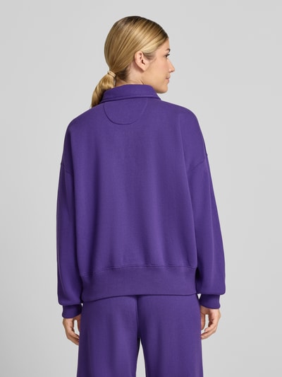 Polo Ralph Lauren Sweter o kroju regular fit z mieszanki bawełny Fioletowy 5