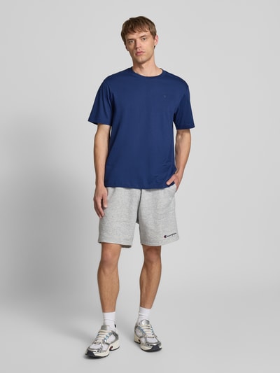 CHAMPION T-Shirt mit Logo-Stitching Modell 'ICONS' Marine 1