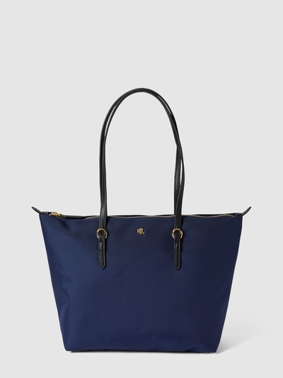 Lauren Ralph Lauren Tote bag met labelapplicatie, model 'KEATON' Donkerblauw - 2