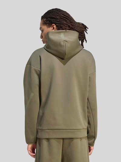adidas Sportswear Regular Fit Sweatjacke mit Baumwoll-Anteil Oliv 5