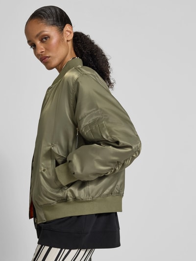 Anine Bing Bomberjacke mit Reißverschluss Khaki 3