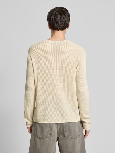 REVIEW Strickpullover mit Rundhalsausschnitt Ecru 5