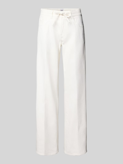 Brax Wide Fit Jeans mit Bindegürtel Modell 'MORGAN' Offwhite 2