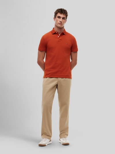 Tommy Hilfiger Regular Fit Poloshirt aus Baumwoll-Mix Terra 1