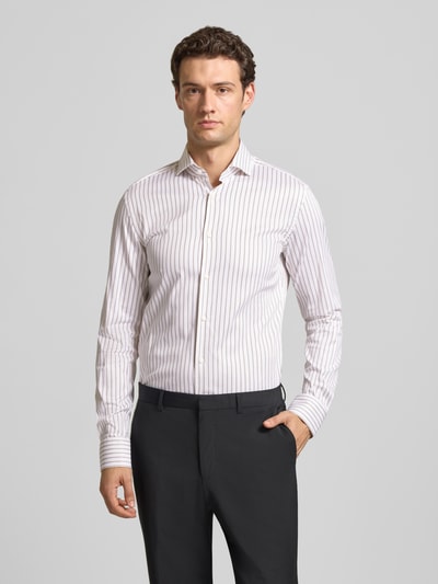 BOSS Slim Fit Businesshemd aus Baumwoll-Mix Modell 'HANK' Sand 4