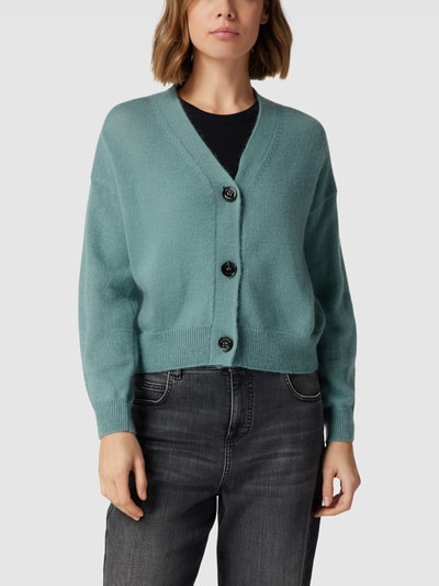 Weekend Max Mara Gebreid jack met extra brede schouders, model 'OBLIO' Mintgroen - 4