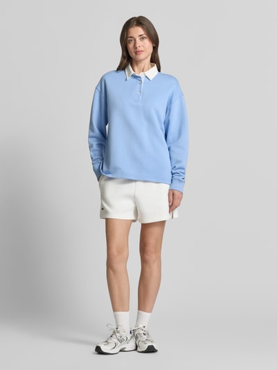 Lacoste Szorty dresowe w kroju regular fit z czystej bawełny Złamany biały 1