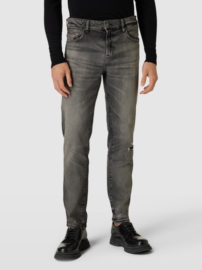 BOSS Orange Regular Fit Jeans im Destroyed-Look Modell 'Re.Maine' Mittelgrau 4