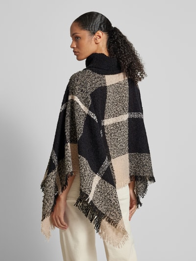 Zero Poncho mit Stehkragen Black 5