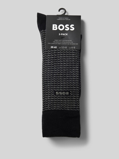 BOSS Socken mit Label-Detail im 2er-Pack Black 3