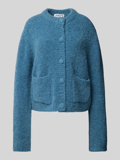 JAKE*S STUDIO WOMAN Cardigan mit aufgesetzten Taschen Rauchblau 1