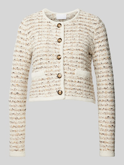 Jake*s Collection Cardigan met ronde hals Ecru - 2