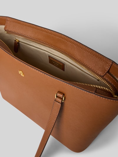 Lauren Ralph Lauren Torba shopper z naturalnej skóry bydlęcej model 'KARLY' Koniakowy 5
