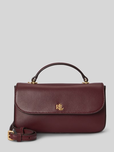 Lauren Ralph Lauren Umhängetasche aus echtem Kalbsleder Modell 'MRCY' Bordeaux 2