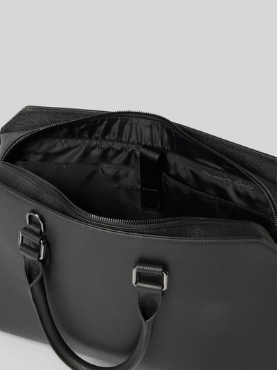 Emporio Armani Laptoptasche mit Label-Detail und Tragegriffen Black 5