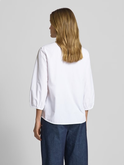 Tom Tailor Loose Fit Bluse aus Baumwoll-Mix Weiss 5