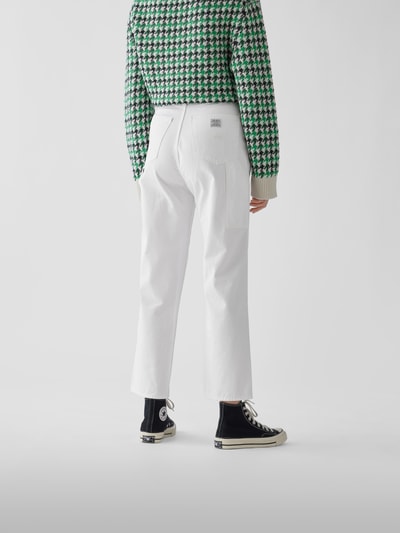 Denimist Mid Rise Jeans im Straight Fit Weiß 5