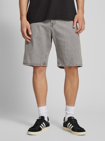 Jack & Jones Baggy fit korte jeans in 5-pocketmodel, model 'ALEX' Lichtgrijs - 4