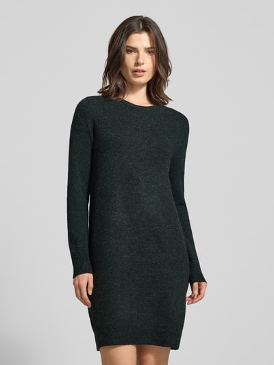 VERO MODA Fließendes Strickkleid mit langen Ärmeln Modell 'DOFFY' Dunkelgruen 4