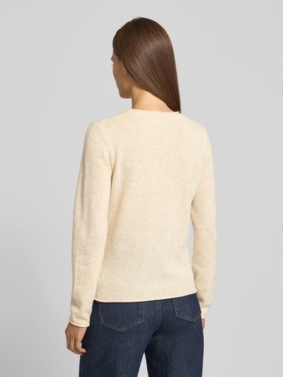 Tommy Hilfiger Slim Fit Strickpullover aus reiner Wolle Sand 5