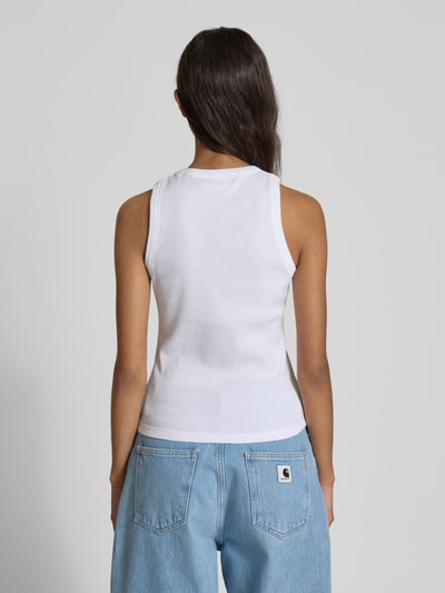 Carhartt Work In Progress Tanktop met ribboorden, model 'Philips' Wit - 5