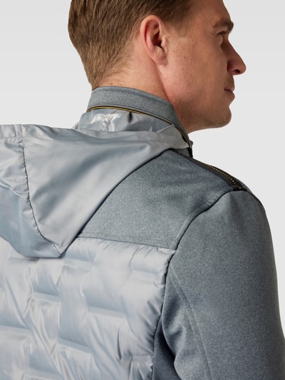 MCNEAL Steppjacke mit Kontraststreifen Mittelgrau 3