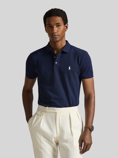 Polo Ralph Lauren regular fit poloshirt van katoenmix Marineblauw - 4