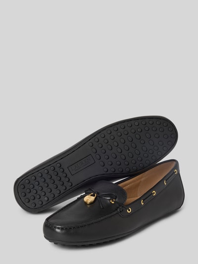 Lauren Ralph Lauren Loafers aus Leder mit Label-Applikation Modell 'WYLIE' Black 4