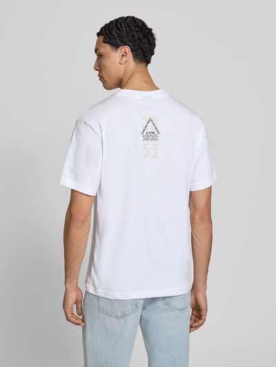 G-Star RAW t-shirt z bawełny z okrągłym dekoltem Biały 5