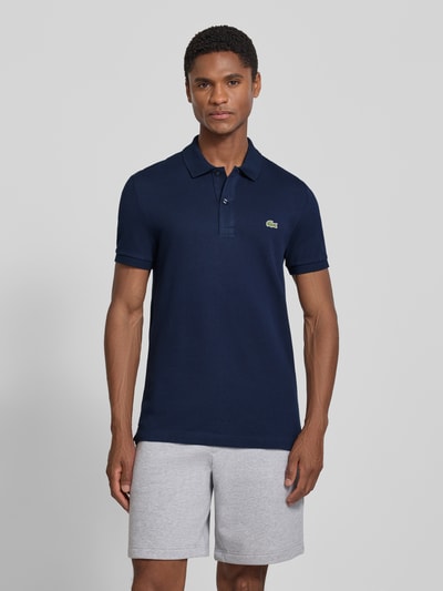 Lacoste Slim Fit Poloshirt aus reiner Baumwolle Marine 4