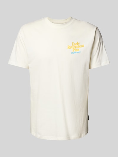 Dedicated T-Shirt mit Rundhalsausschnitt Modell 'Retirement Plan' Offwhite 2