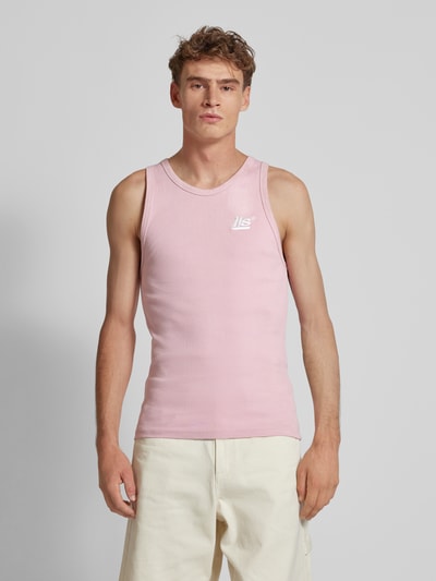 Low Lights Studios Tanktop mit Label-Stitching Pink 4