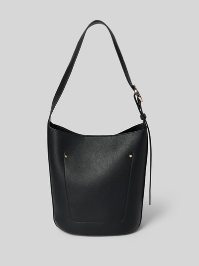 Guess Torba tote z detalem z logo Czarny 4