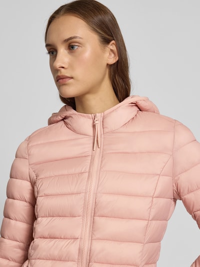 Review Kurtka pikowana z kapturem Brudnoróżowy 3