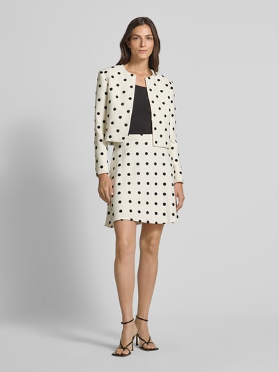 Marc Cain Knielange rok in all-over look Wit - 1