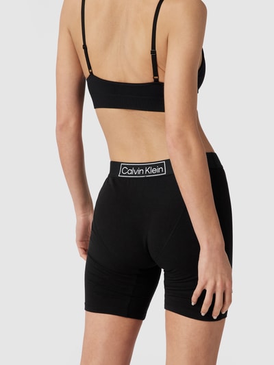 Calvin Klein Underwear Spodnie od piżamy z napisem z logo Czarny 4