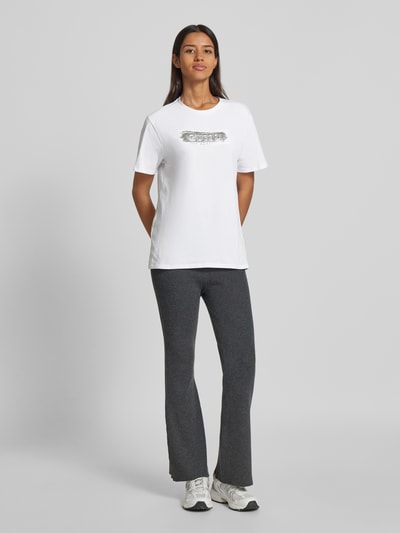 Guess T-Shirt mit Label-Details Weiss 1