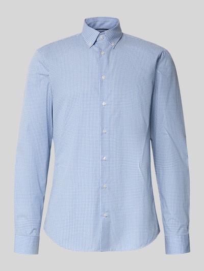 Jake*s Slim Fit Business-Hemd mit Button-Down-Kragen Bleu 1