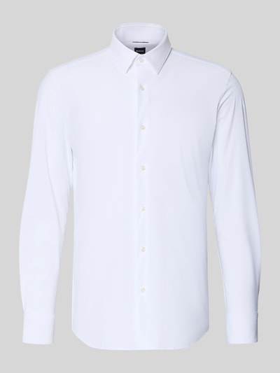 BOSS Slim Fit Businesshemd mit Kentkragen Modell 'P-HANK-S' Weiss 2